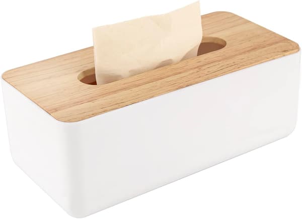 Trä servettlåda, servettdispenser 21x13x10cm, praktisk servettlåda, rektangulär