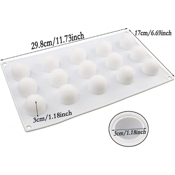 15 Cavities Hemisphere Silicone Mold Fondant Mousse Cake Mold Silicone Cak