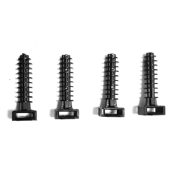 100 kpl mustaa letkukiristimiä 8 mm