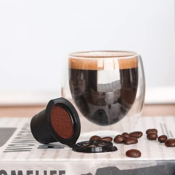 5 stk kaffefiltre for påfyllbar kaffekapsel i rustfritt stål, dryppkurvkopp til kafé