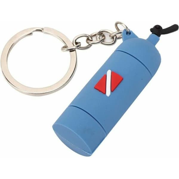 Mini nyckelring med dykmotiv (blå)