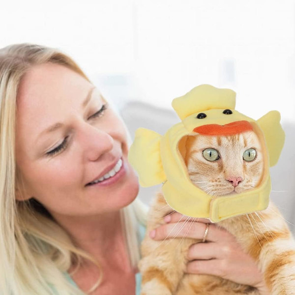 Cosplay kæledyr hat, behagelig gul and form kæledyr hat hovedbeklædning A