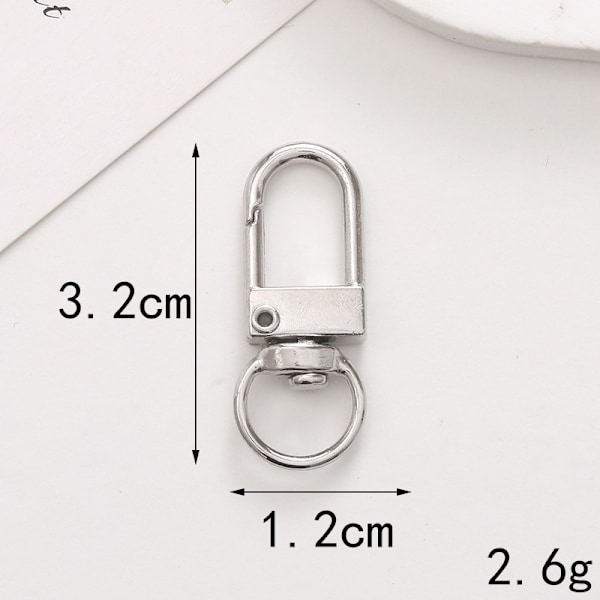Premium Swivel Spring Hooks - 20 Metal Lobster Claw Clasps, Lobster Clasps