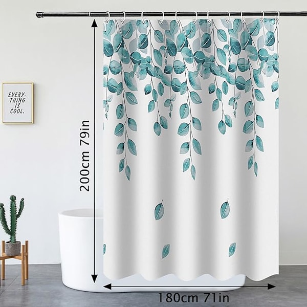Duschdraperi 180x200CM vattentät polyestertyg duschdraperi machin