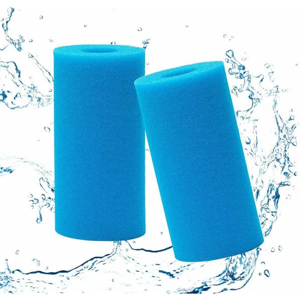 Simfilter i skumgummi för simbassäng, 10 x 20 cm, 2-pack