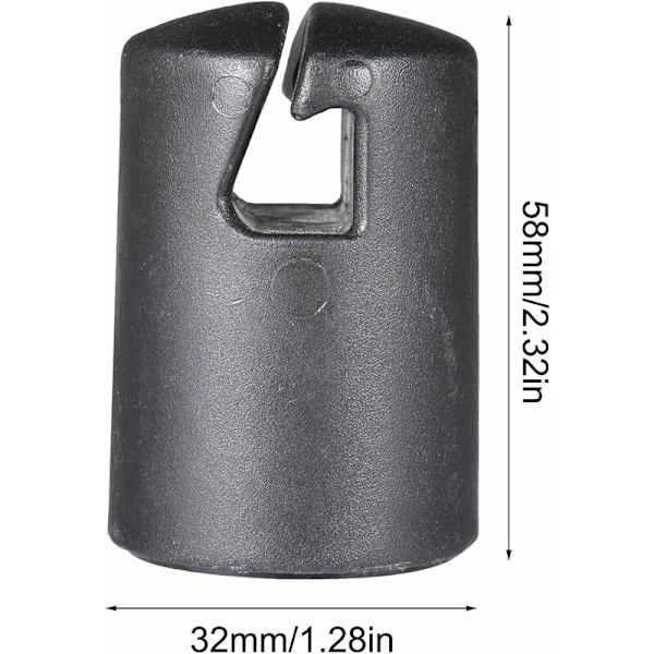 6-pack studsmattestångsskydd, 1,25\" diameter, för platt stålplåt