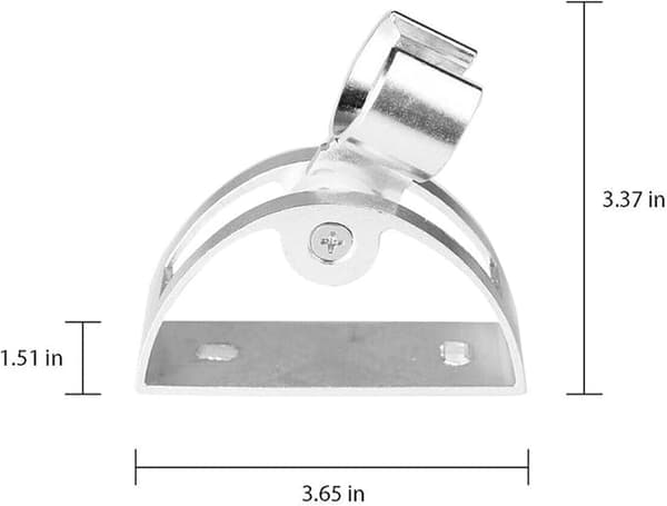 Aluminium veggmontert dusjhodeholder Hjem Baderom Dusjhodeholder