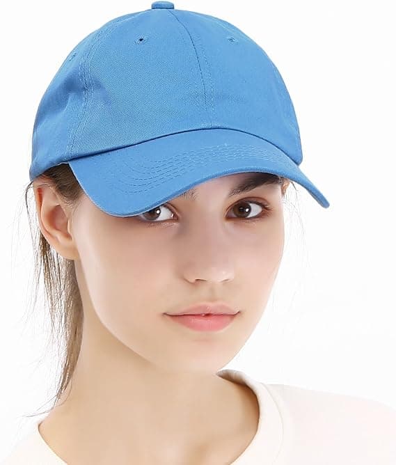 Unisex vasket og farget bomullscaps med justerbar solid baseballcaps