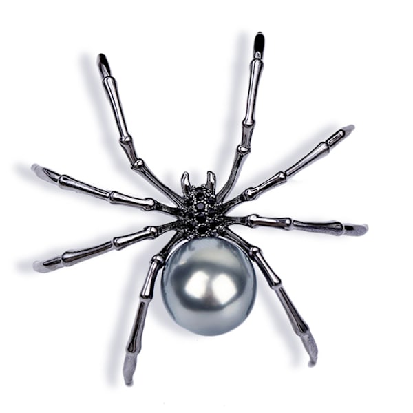 Spindelbrosch Häxa Häxa Smycken Halloween Pin 2st