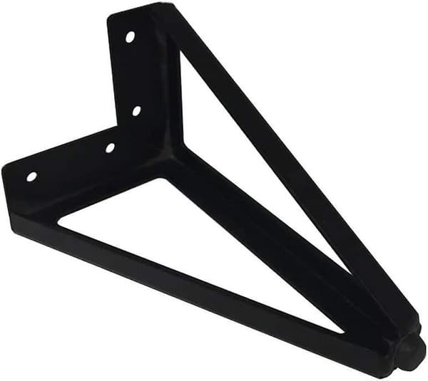 4 pakker møbelben, metall, 15 cm sorte møbelben (15 cm, svart)
