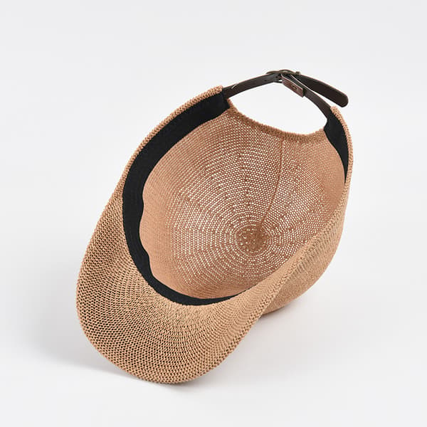 Mænd Kvinder Halm Baseball Cap Hat Hul Justerbar Åndbar Sol