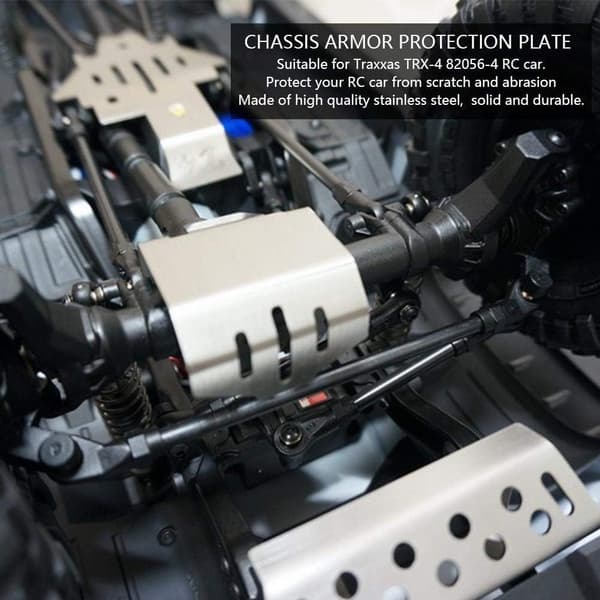 RC Chassis Armors Set, Rustfrit Stål Chassis Armors Beskyttelse