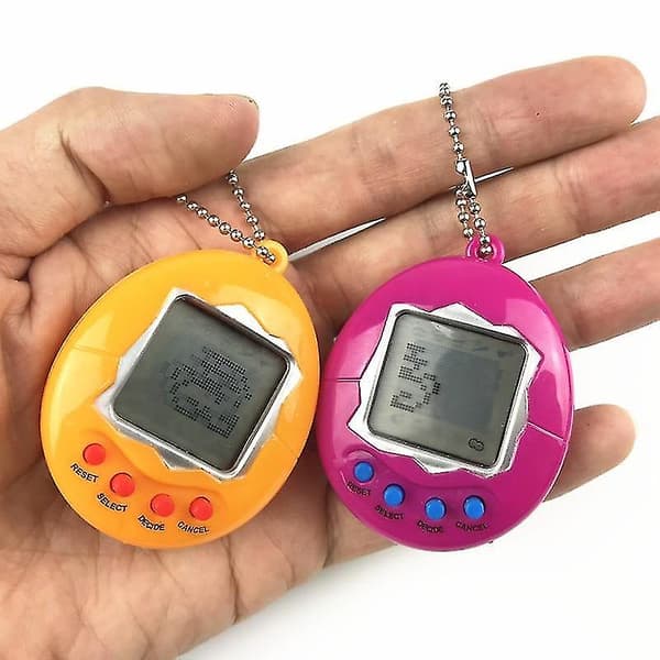 Elektronisk Nostalgisk Virtuel Cyber - Nøglering Dyr（1stk，gul）
