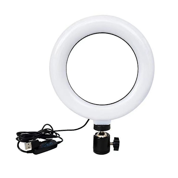 6'' Selfie Ring Light med stativ, videokonferansebelysning, webc