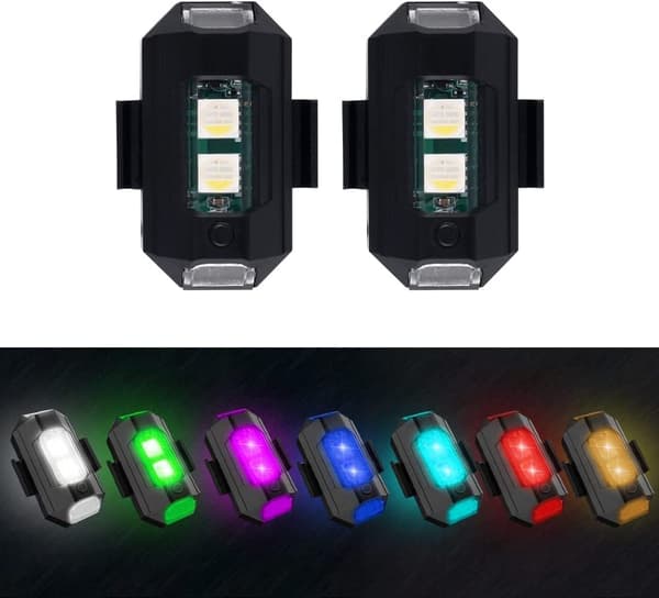 4 st LED-drönarstrobeljus Fordon Anti-kollision Strobe Light