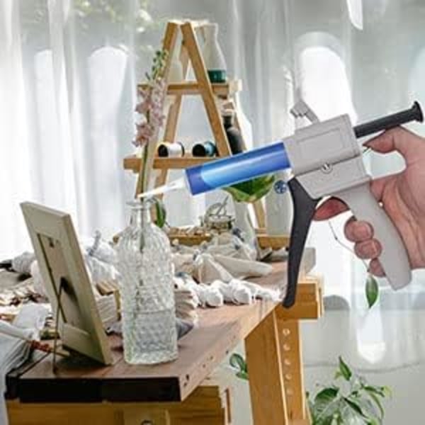 50 ml dispenserbar epoxy pistol, AB epoxy lim pistolhåndtak for blanding lim, forhold