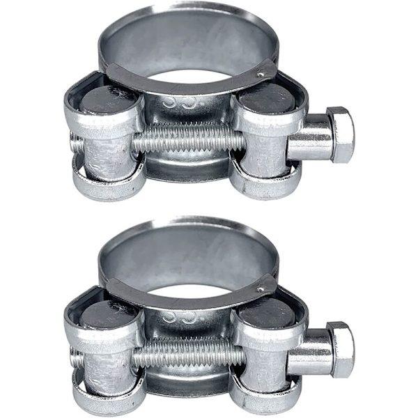 2-pack förstärkta klämmor för 32-35 mm galvaniserade stålrör
