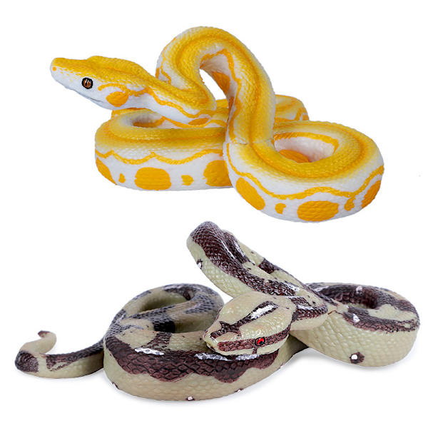 2 st Tricky Constrictor Realistisk Trädgård Gummiorm Falsk Orm