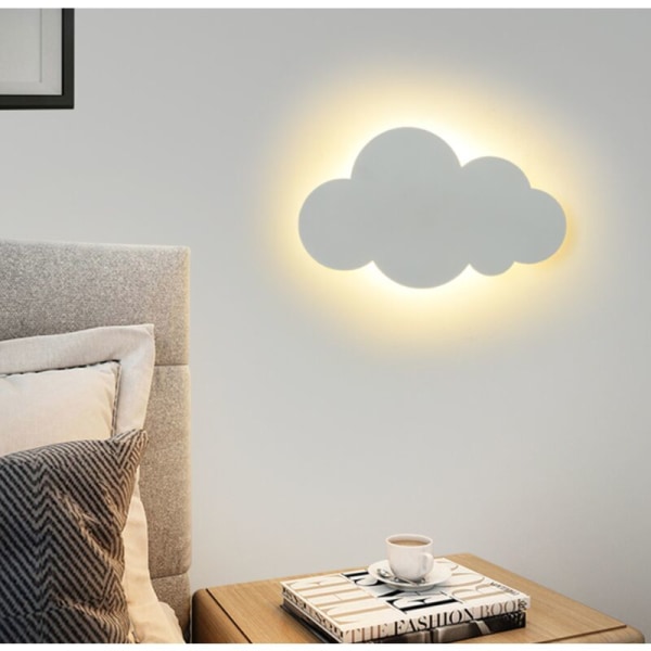 Modern inomhus molnlampa vägglampa akryl lampskärm med inbyggd