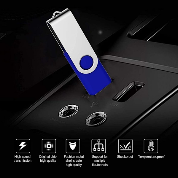 128 Gt:n USB-muistitikku 3.0 USB-tikku Kääntyvä muistitikku Suuri nopeus Kynä