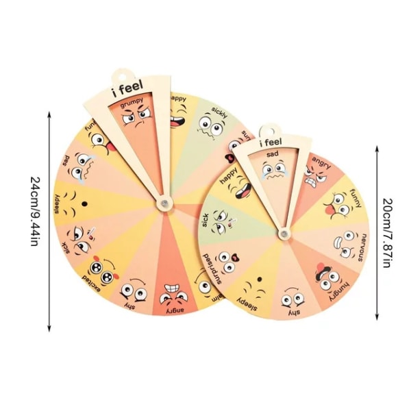 Toddlers Emotion Wheel Rotatable Vivid Emotional Expressions Help