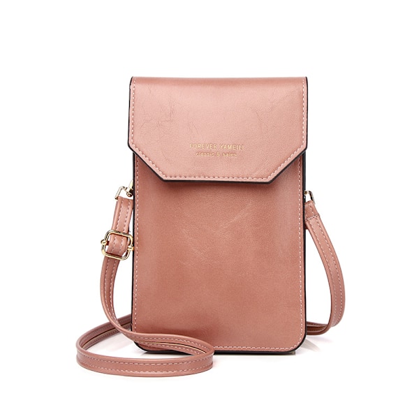 Liten crossbody-mobilväska för kvinnor, miniväska med axelrem