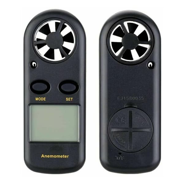 Mini LCD Digital Anemometer Vindhastighet Luftfart Temperatur