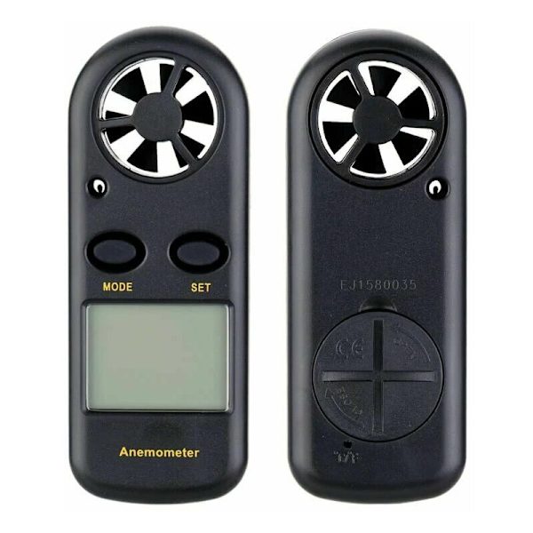 Mini LCD Digital Anemometer Vindhastighet Luftflödeshastighet Temperatur