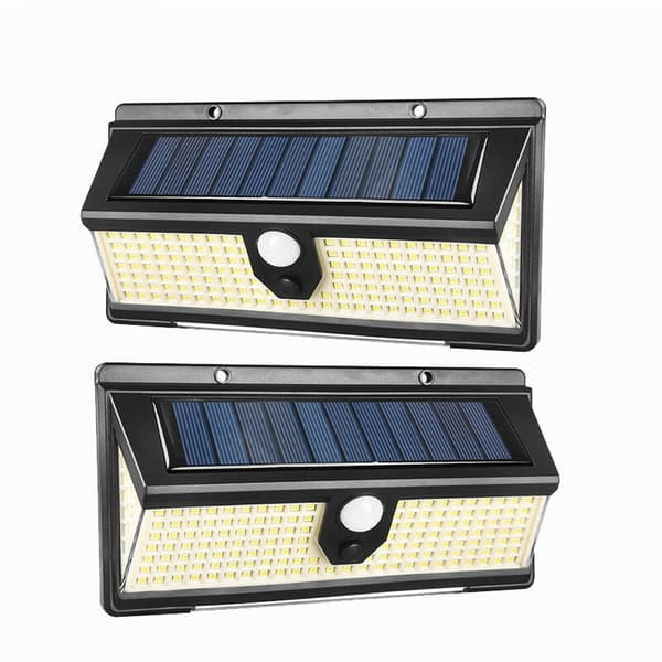 2 stk. utendørs solcellelamper, 【Slitesterk vanntett versjon】 190 LED So