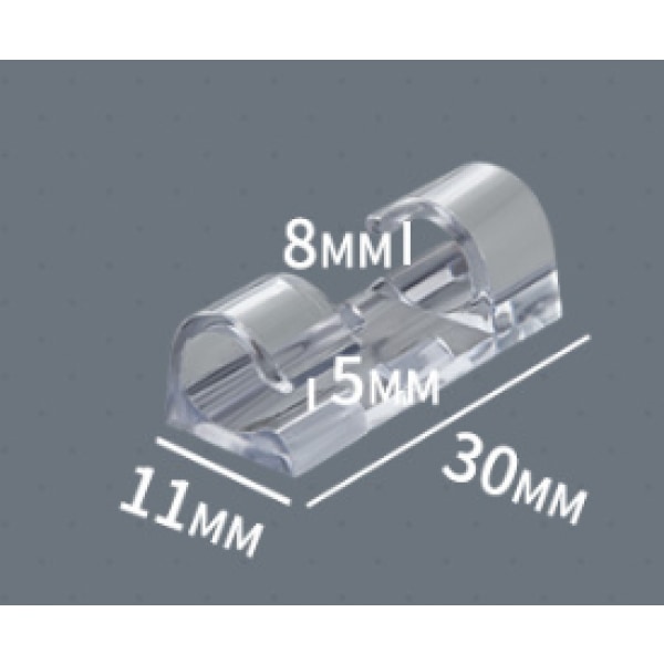 Kabelarrangørklips, 20 stk. selvklæbende kabelklips, kabelholder