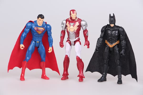6 stk/sett Marvel Dc Superhelt Actionfigur Leke Superman Iro