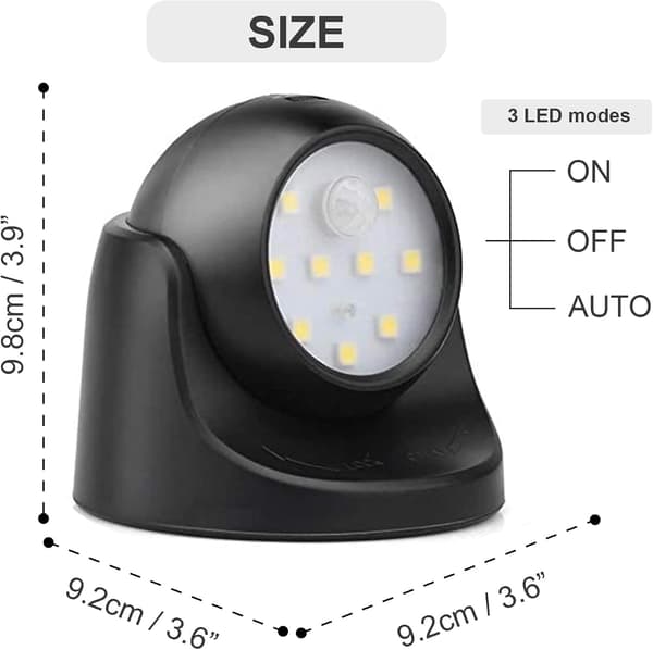 Utomhus LED-strålkastare, Utomhusstrålkastare med rörelsesensor, Trådlös