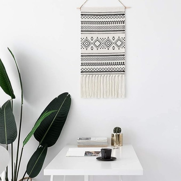 Bohemian Style Aztec Macrame Vegg Håndlaget Banner