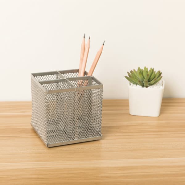 4-roms blyantholder, nettblyantholder for oppbevaring av penner