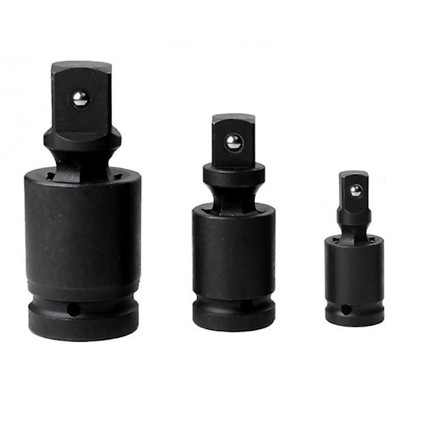 3 stk Impact Gimbals Sett 1/2\" 3/8\" 1/4\" Reduser Adaptere Med Ball Og Spri