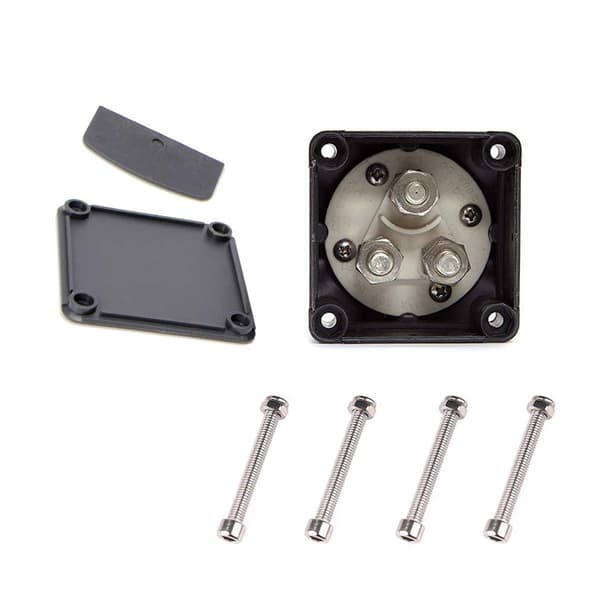12V/24V Hovedstrømbryter Batteribryter 4 Posisjoner Kompatibel for Dobbel Isolator Kill Switch