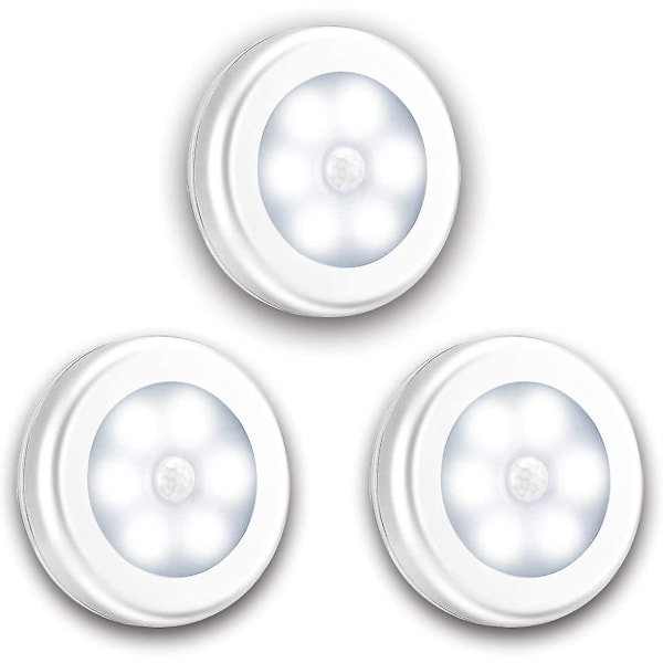 Bevægelsessensorlys, 3-pak opgraderet version LED-nattelys, M