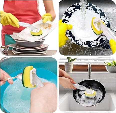 Dish Wand Refills 8Packs,Sponge Replacement Heads,Dish Wand Spong