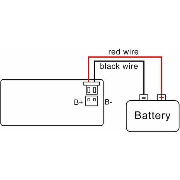 10-100V Batterikapasitetsmonitor Programmerbar Spenningsbatterinivå