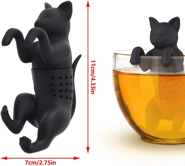 2 stk. katteteinfuser, løs teinfuser, søde dyreteinfusere, sil