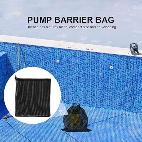 Pumpväska med dragsko, 47x47cm Vattenpump Filterpåse Dammpump Filter B
