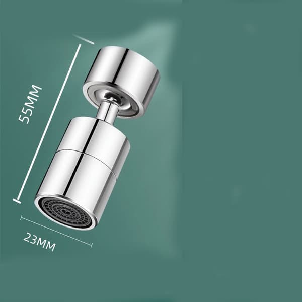 Solid ABS Faucet Aerators 720 Graders Rotasjon Bred Vinkel Dual Funksjon 23m