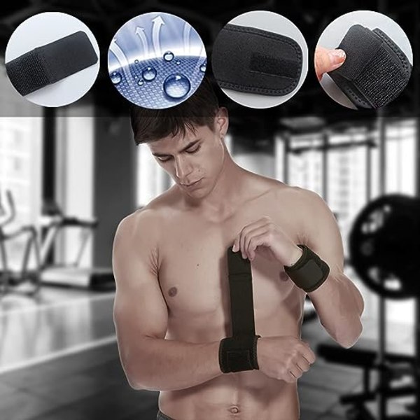 2-pack handledsbygel justerbar för fitness tyngdlyftning, senor