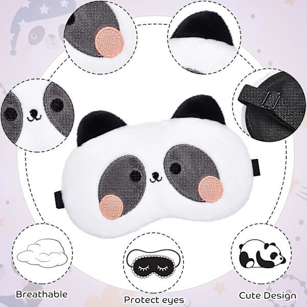 Sovmask Barn 3 Stycken Ögonmask Barn Sovmask Söta Djur