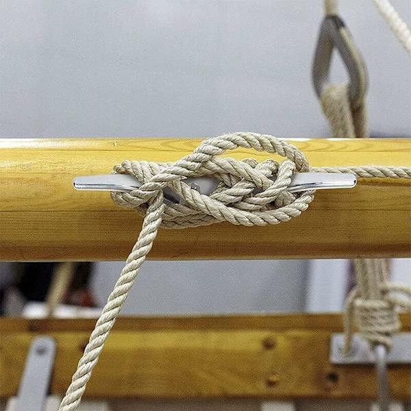 4 stk rustfritt stål klampe krok 100mm mast tau krok tau klampe krok for å feste tau til flaggstenger båter markiser skodder presenninger