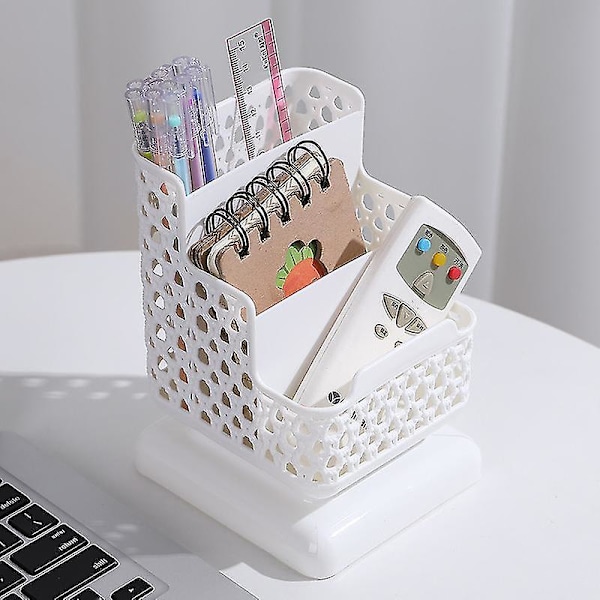 School Stationery Makeup Organizer Desktop Storage Box Container For Cosmetics Stationery Plastic Organizer School Office Supply