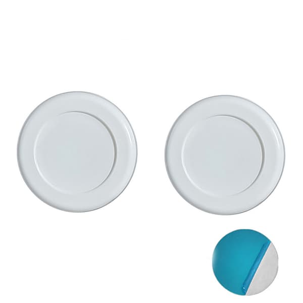 4-pack Magnetiska Fjärrkontrollhållare Väggfäste 3*3*0.7CM Vit
