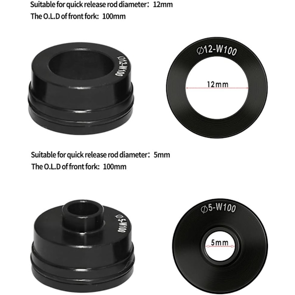 Pyörän haarukkateline, pikalukittava pyöräteline, läpiakselikiinnikkeet, etuhaarukkatukki, auton kattotelineelle 5 x 100 mm, 12 x 100 mm, 15 x 100/110 mm