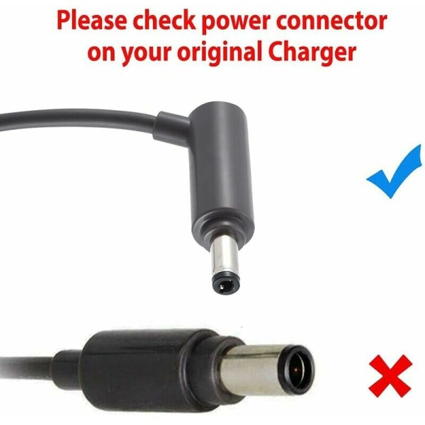 Lader for Dyson V6 V7 V8, støvsugeradapter, 0,8A hurtiglader, 127*90*60mm, grå