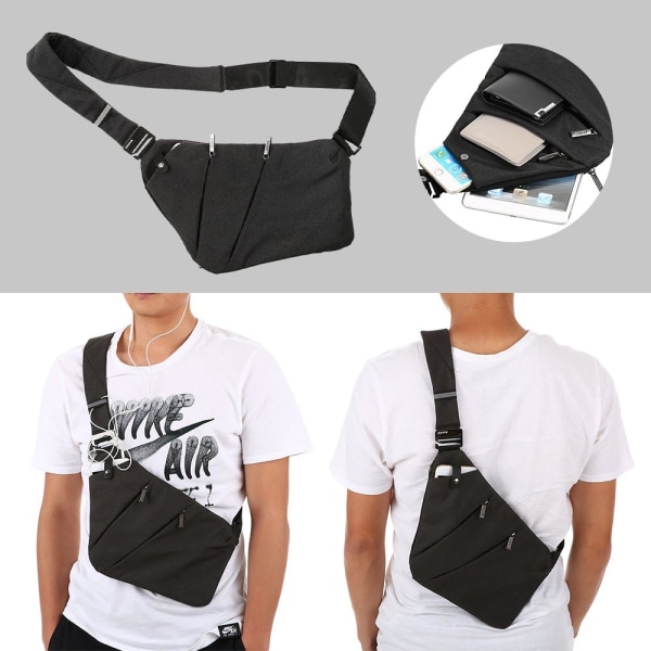 Chest Bag Sling Backpack Men's Shoulder Bag Cross Body Bag Anti-T